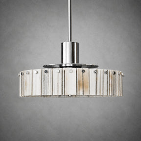 Modern Luxury Stone LED Drum Chandelier