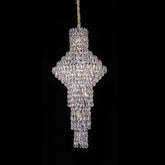 Modern Nail Shaped Crystal Chandelier For Foyer/Staircase/High-ceiling