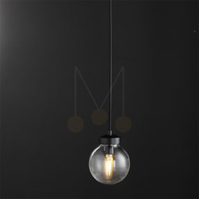Modern Pearl Shape Glass Pendant Light, Kitchen Island Pendant Lamp