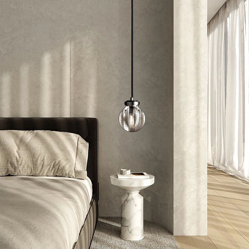 Modern Pearl Shape Glass Pendant Light, Kitchen Island Pendant Lamp