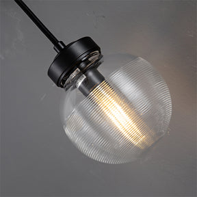 Modern Pearl Shape Glass Wall Sconce 15", Bedroom Wall Lamp Fixture