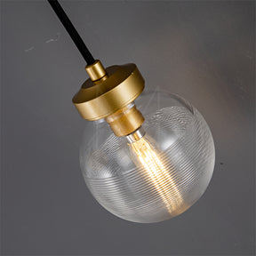Modern Pearl Shape Glass Wall Sconce 15", Bedroom Wall Lamp Fixture