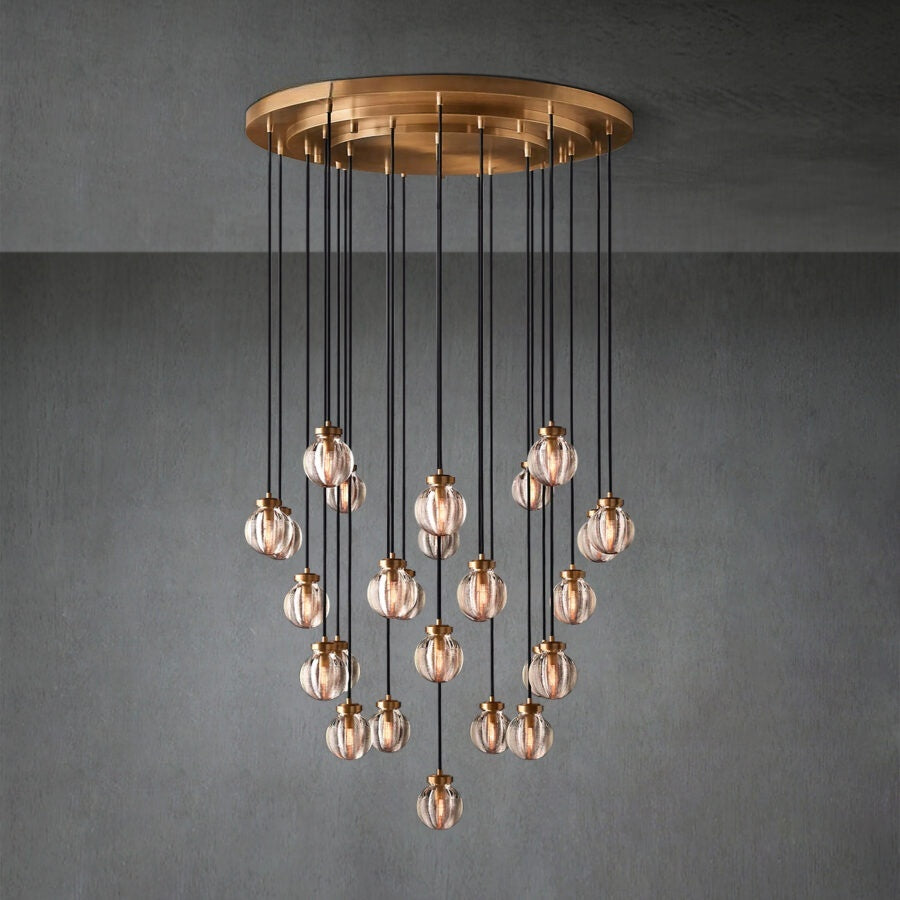 Modern Pearl Shape Round Chandelier