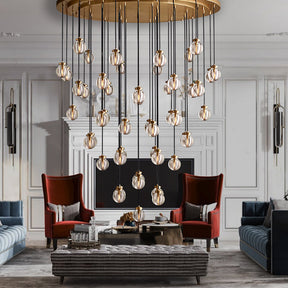 Modern Pearl Shape Round Chandelier