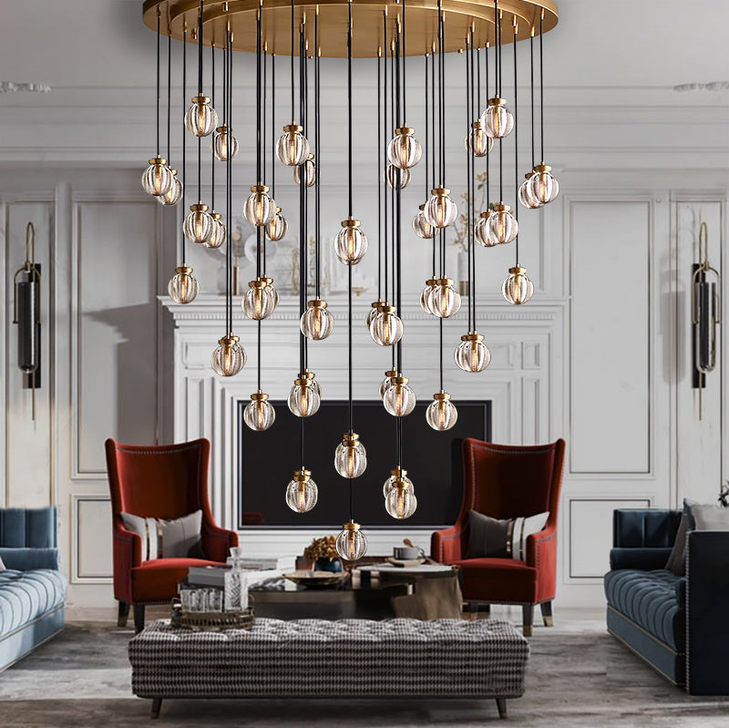 Modern Pearl Shape Round Chandelier