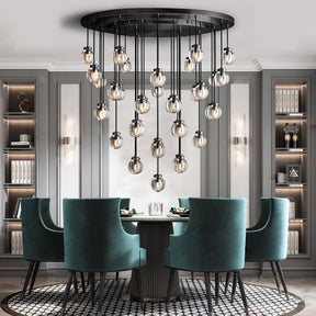 Modern Pearl Shape Round Chandelier