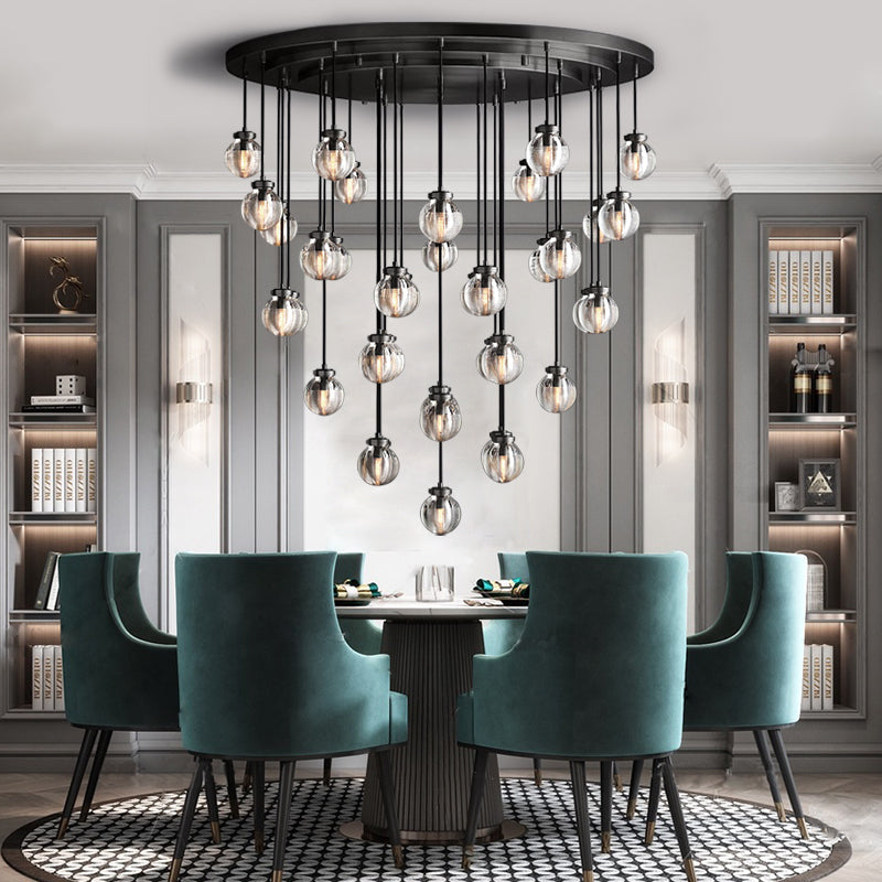 Modern Pearl Shape Round Chandelier