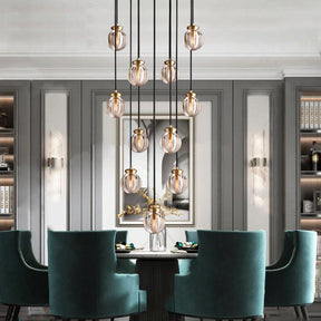 Modern Pearl Shape Round Chandelier