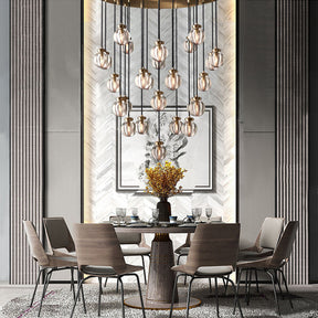 Modern Pearl Shape Round Chandelier