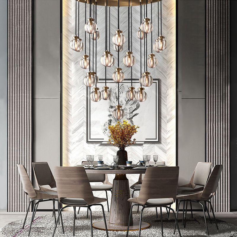 Modern Pearl Shape Round Chandelier