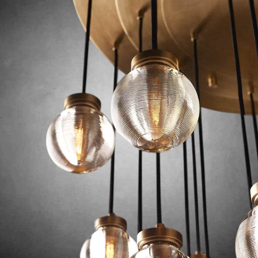 Modern Pearl Shape Round Chandelier