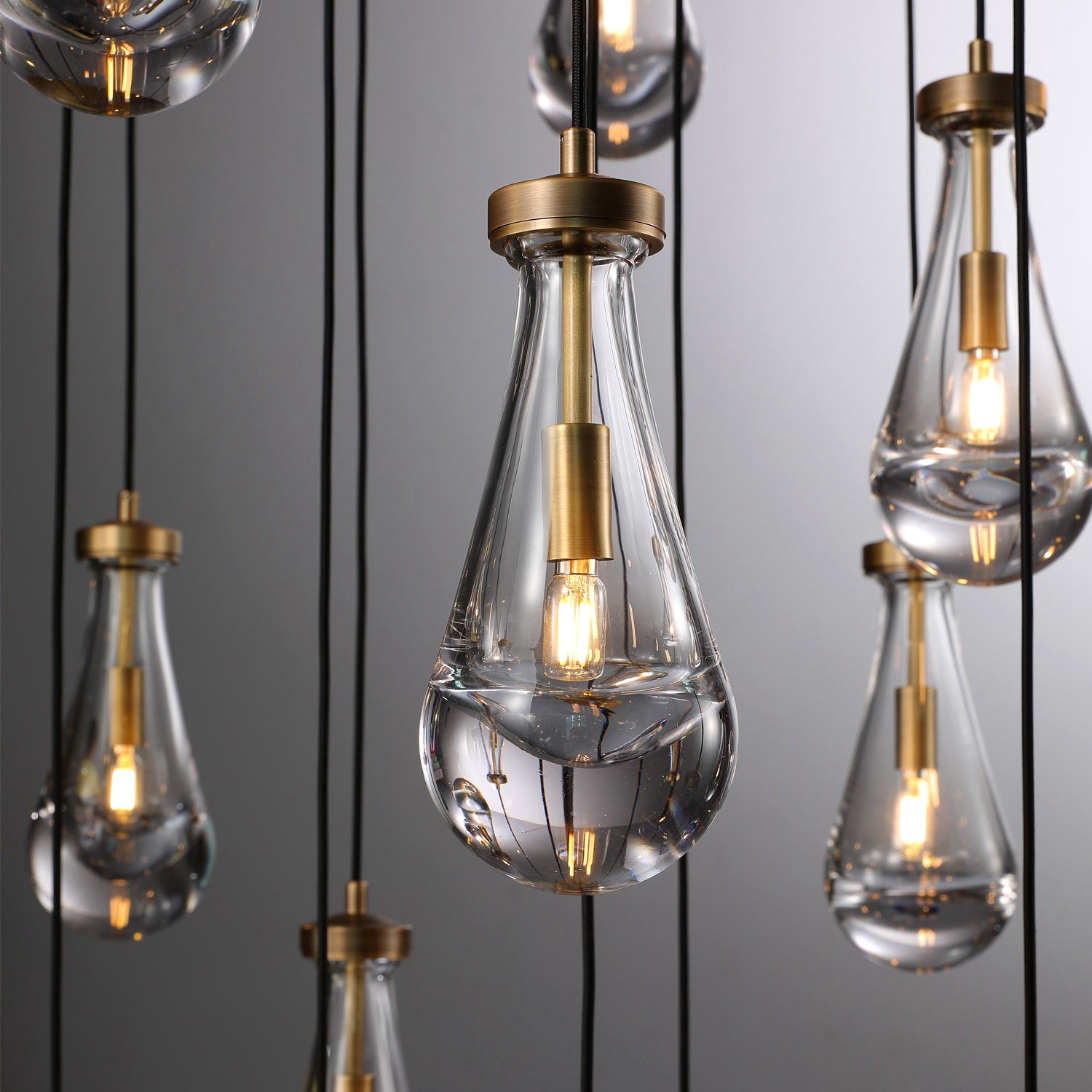 Modern Raindrop Chandelier D47" 21-Lights