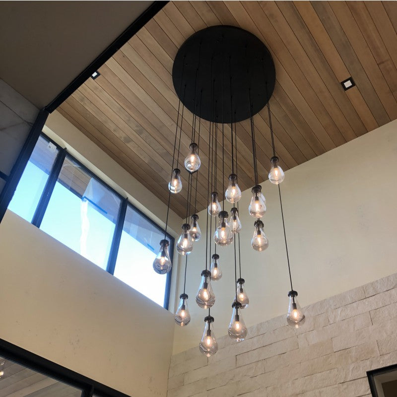 Modern Raindrop Chandelier D47" 21-Lights