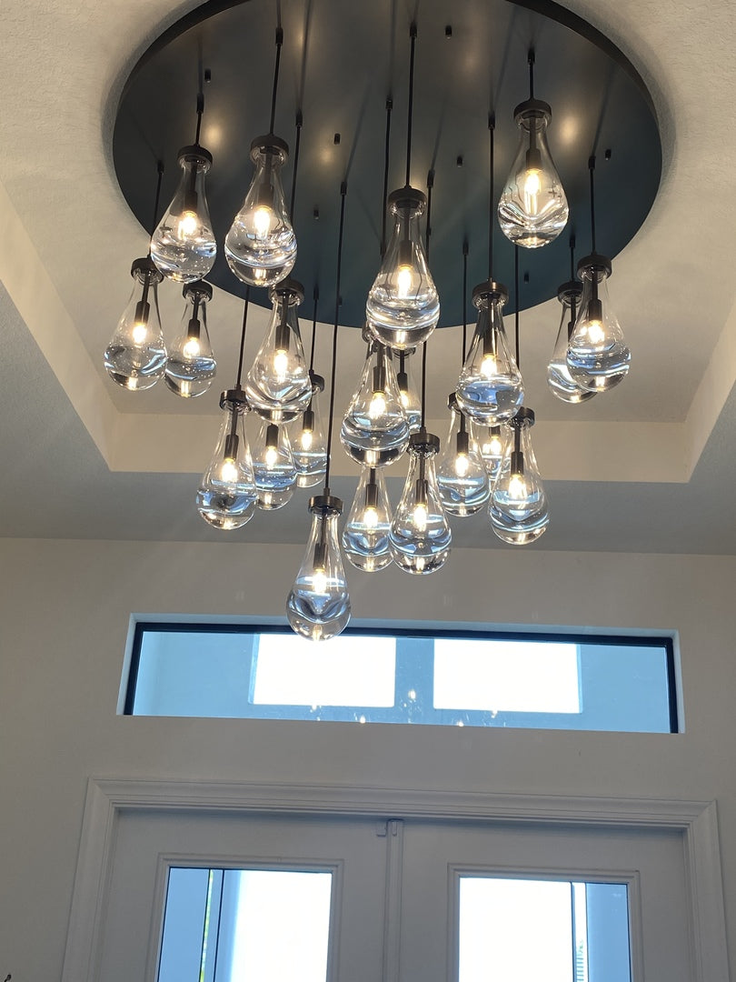 Modern Raindrop Chandelier D47" 21-Lights