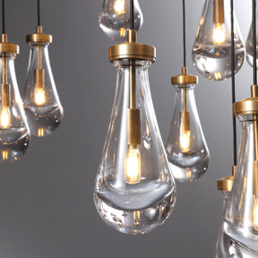 Modern Raindrop Chandelier D60" 31-Lights