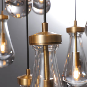 Modern Raindrop Chandelier D60" 31-Lights