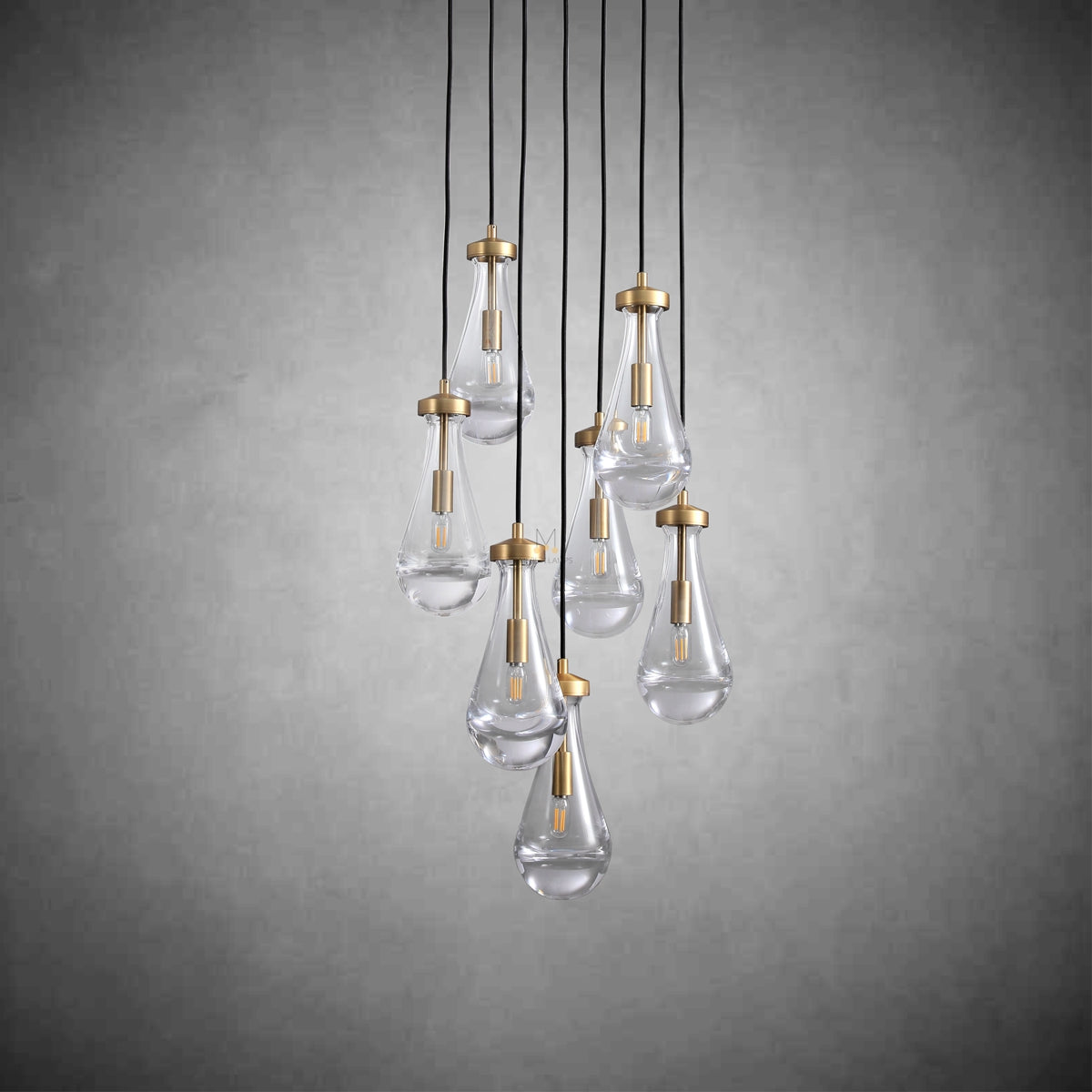 Modern Raindrop Chandelier Round / Rectangle For Living Room Dining Room