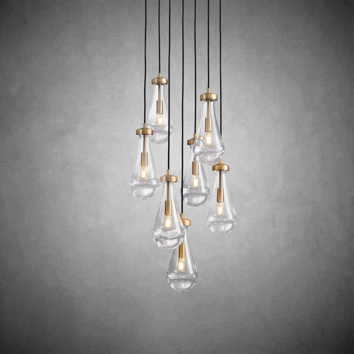 Modern Raindrop Chandelier Round / Rectangle For Living Room Dining Room