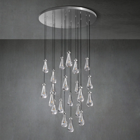 Modern Raindrop Chandelier Round / Rectangle For Living Room Dining Room