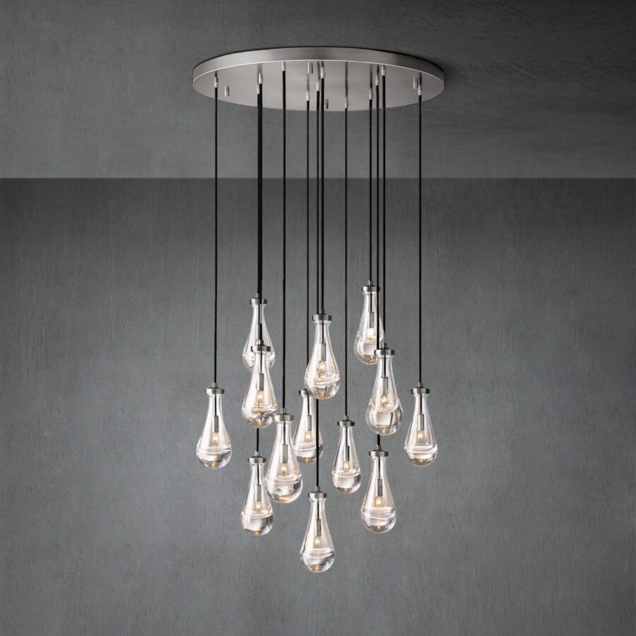 Modern Raindrop Chandelier Round / Rectangle For Living Room Dining Room