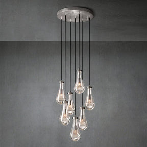 Modern Raindrop Chandelier Round / Rectangle For Living Room Dining Room