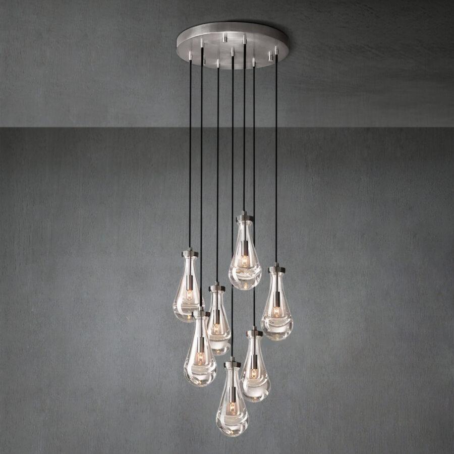 Modern Raindrop Chandelier Round / Rectangle For Living Room Dining Room