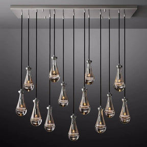 Modern Raindrop Chandelier Round / Rectangle For Living Room Dining Room