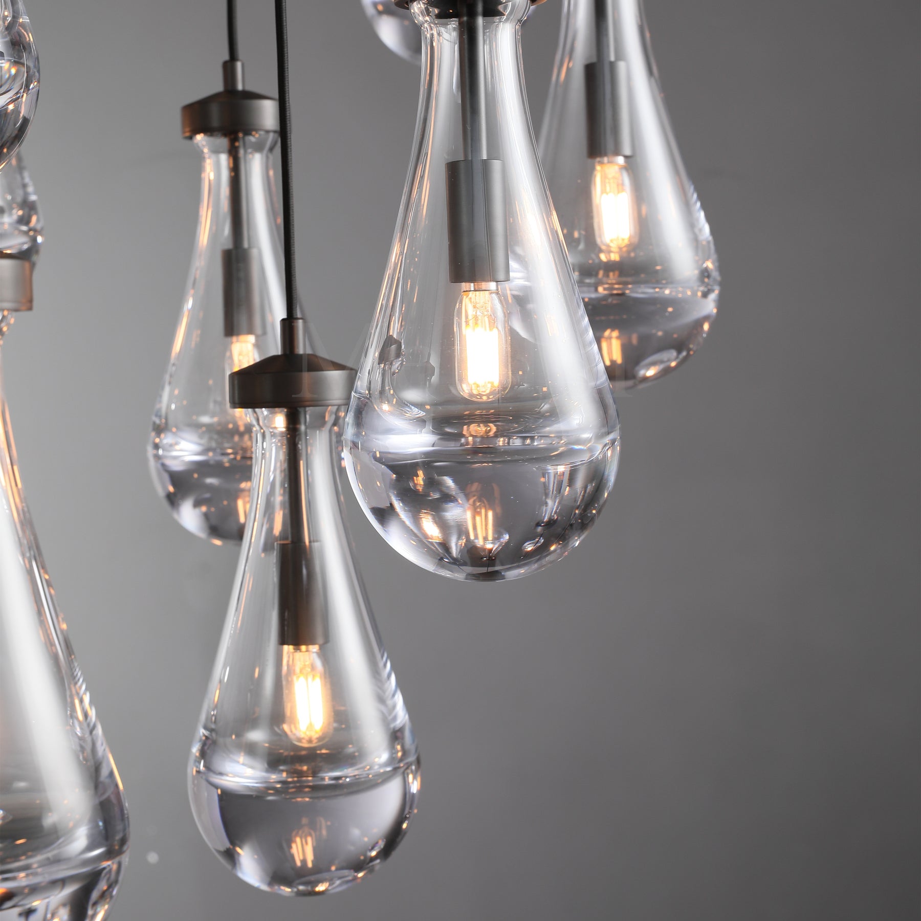 Modern Raindrop Chandelier Round / Rectangle For Living Room Dining Room