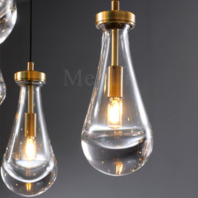 Modern Raindrop Chandelier Round / Rectangle For Living Room Dining Room