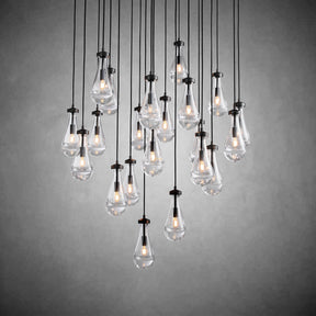 Modern Raindrop Chandelier Round / Rectangle For Living Room Dining Room