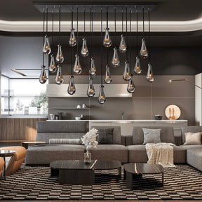 Modern Raindrop Chandelier Round / Rectangle For Living Room Dining Room