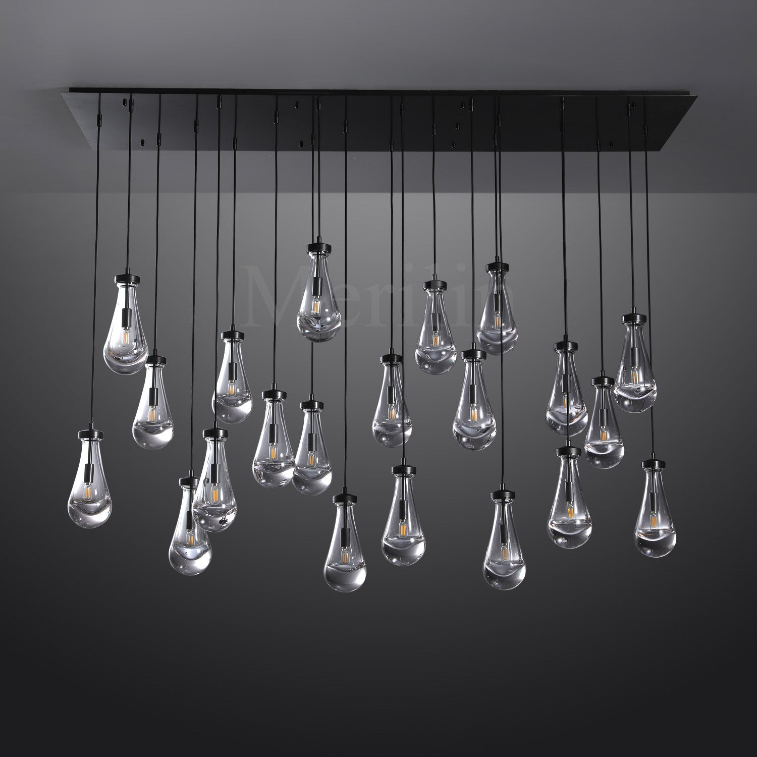 Modern Raindrop Chandelier Round / Rectangle For Living Room Dining Room