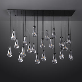 Modern Raindrop Chandelier Round / Rectangle For Living Room Dining Room