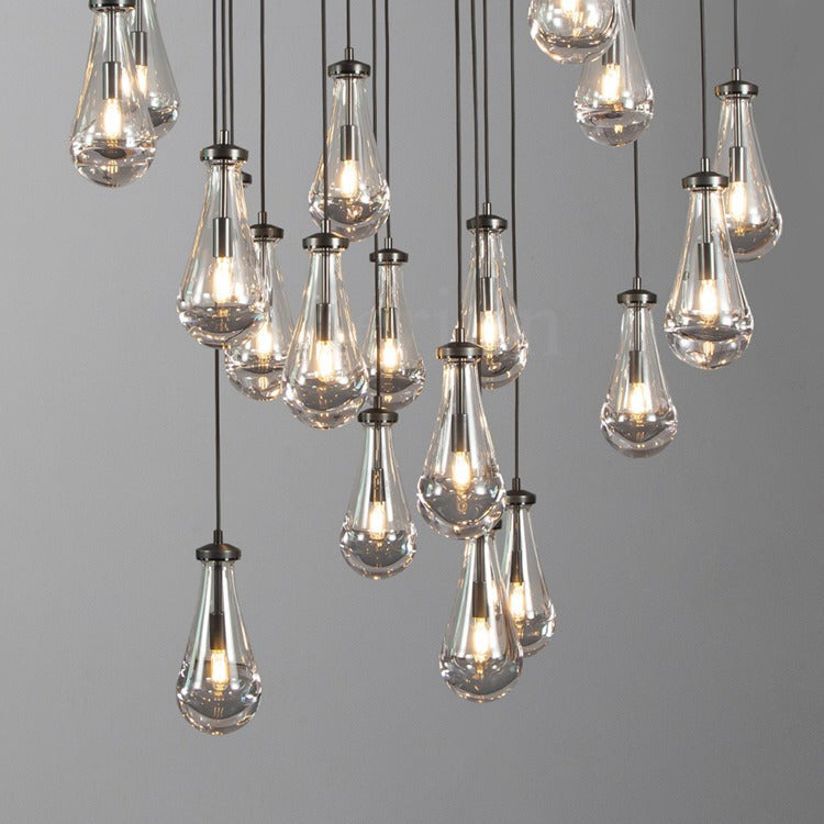 Modern Raindrop Chandelier Round / Rectangle For Living Room Dining Room