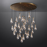 Modern Raindrop Chandelier Round / Rectangle For Living Room Dining Room