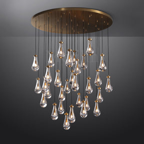 Modern Raindrop Chandelier Round / Rectangle For Living Room Dining Room