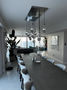 Modern Raindrop Chandelier Round / Rectangle For Living Room Dining Room