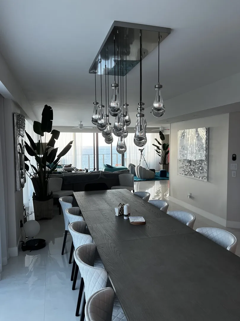 Modern Raindrop Chandelier Round / Rectangle For Living Room Dining Room