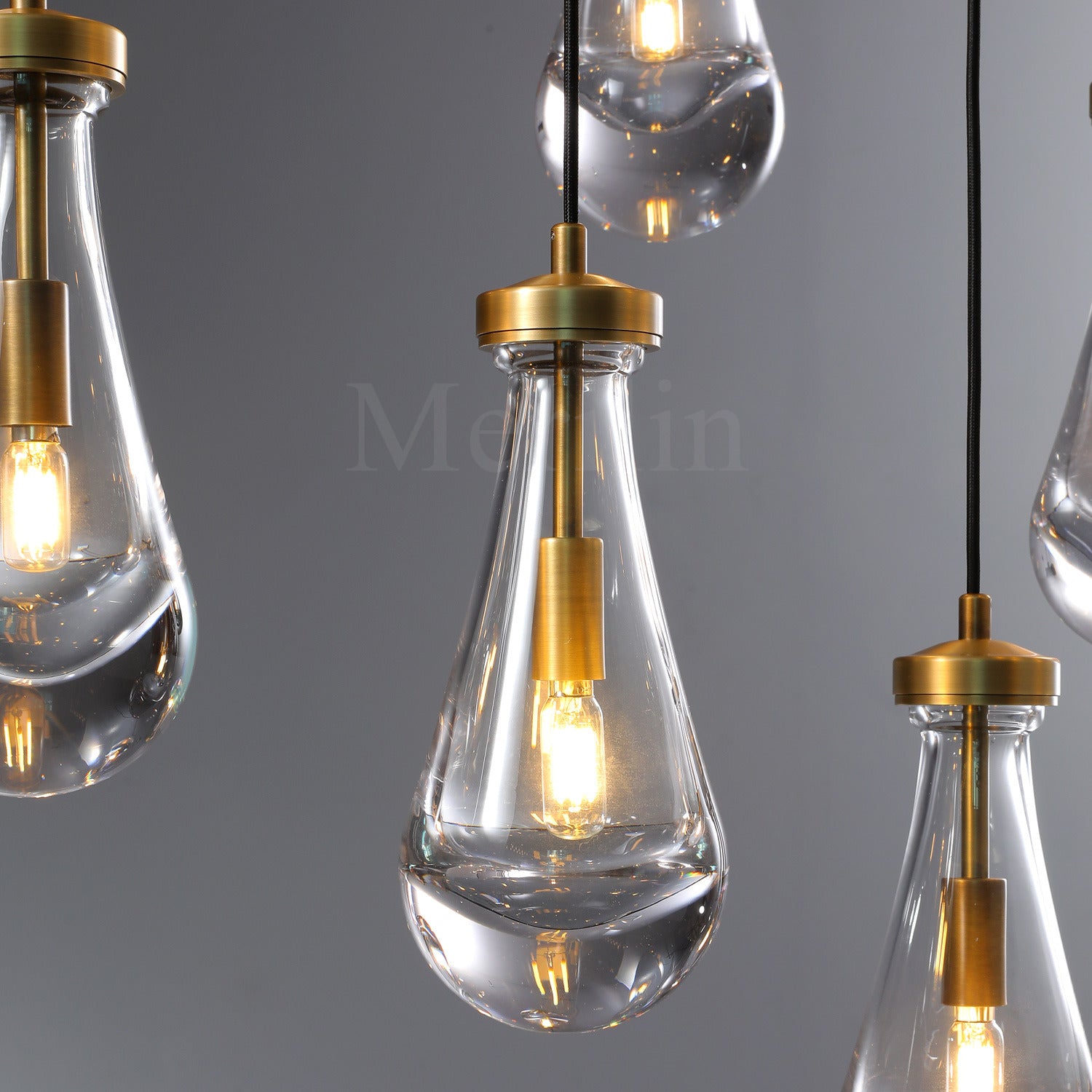 Modern Raindrop Chandelier Round / Rectangle For Living Room Dining Room