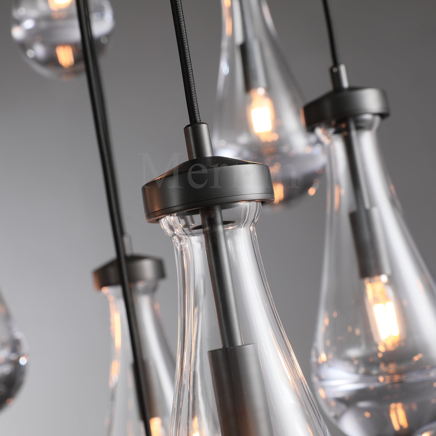 Modern Raindrop Chandelier Round / Rectangle For Living Room Dining Room