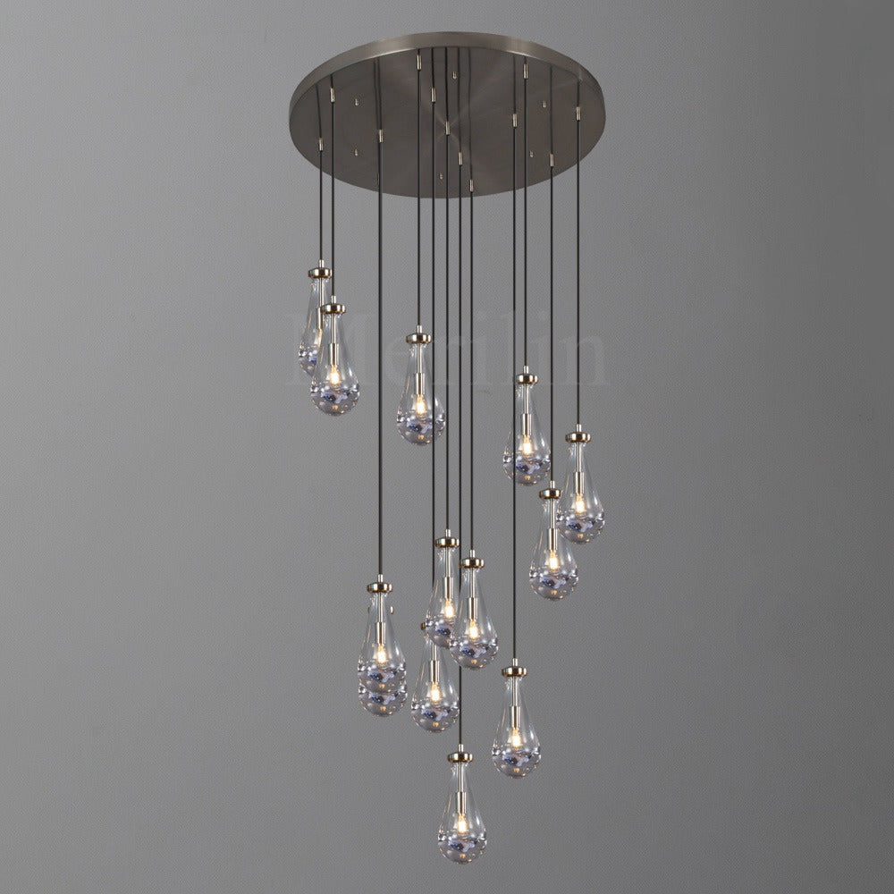 Modern Raindrop Chandelier Round / Rectangle For Living Room Dining Room