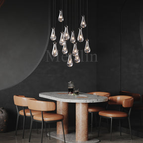 Modern Raindrop Chandelier Round / Rectangle For Living Room Dining Room