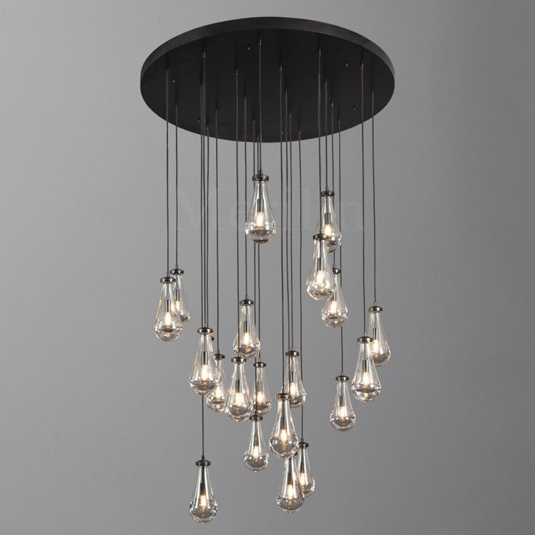 Modern Raindrop Chandelier Round / Rectangle For Living Room Dining Room