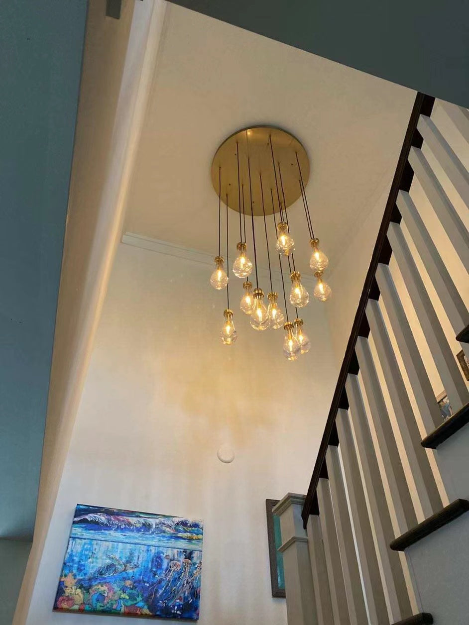 Modern Raindrop Chandelier Round / Rectangle For Living Room Dining Room