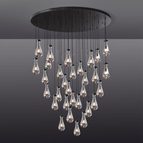 Modern Raindrop Chandelier Round / Rectangle For Living Room Dining Room