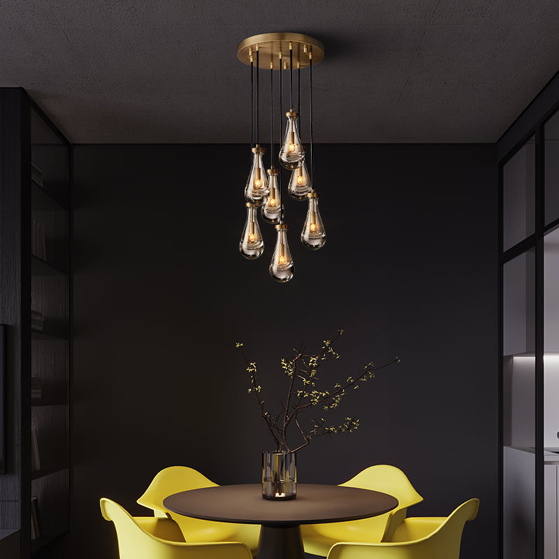 Modern Raindrop Chandelier Round / Rectangle For Living Room Dining Room