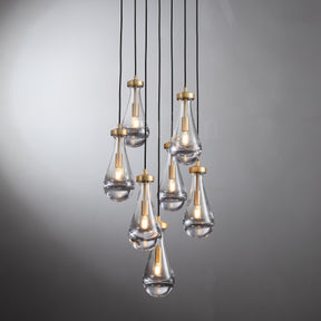 Modern Raindrop Chandelier Round / Rectangle For Living Room Dining Room