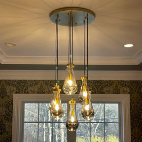 Modern Raindrop Chandelier Round / Rectangle For Living Room Dining Room