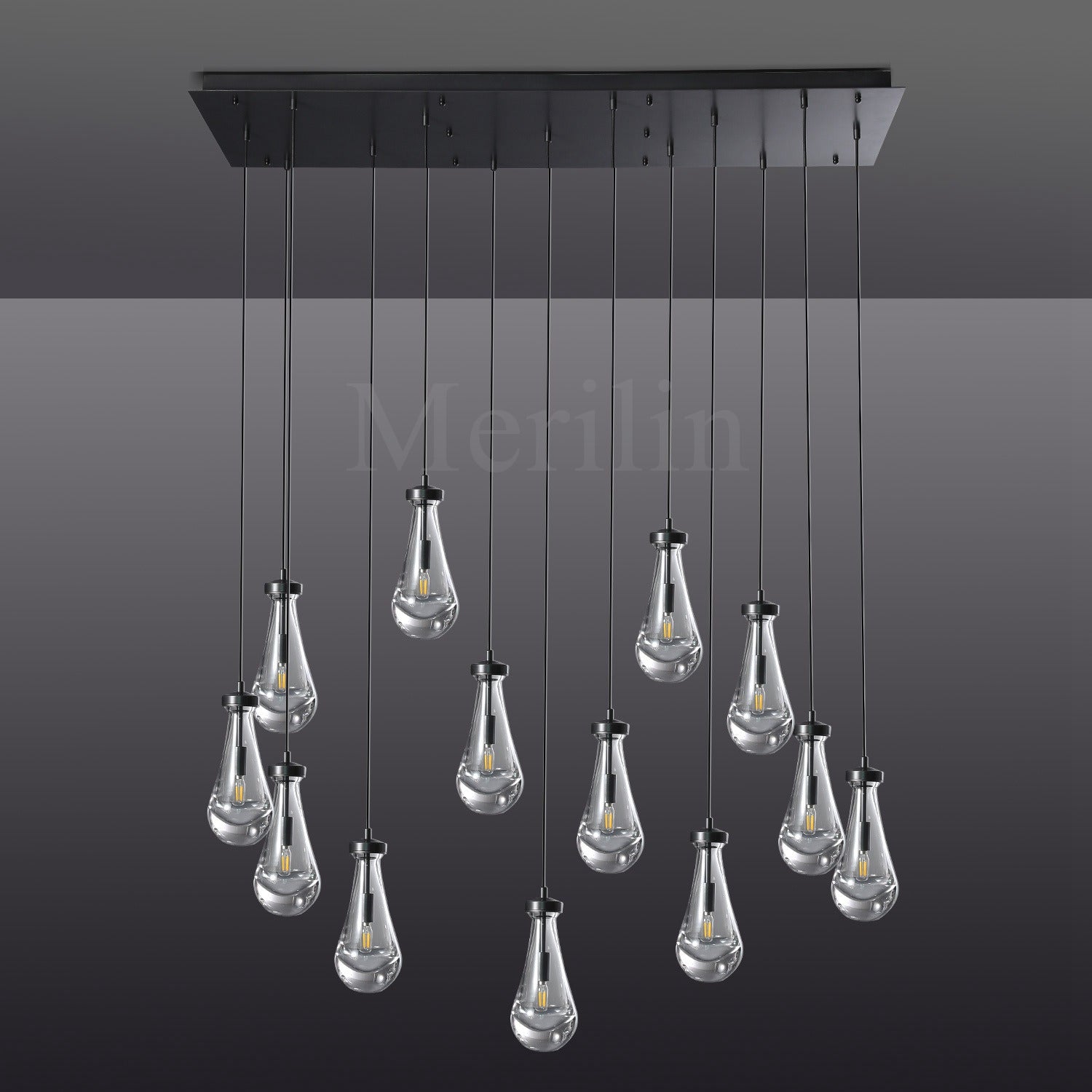 Modern Raindrop Chandelier Round / Rectangle For Living Room Dining Room