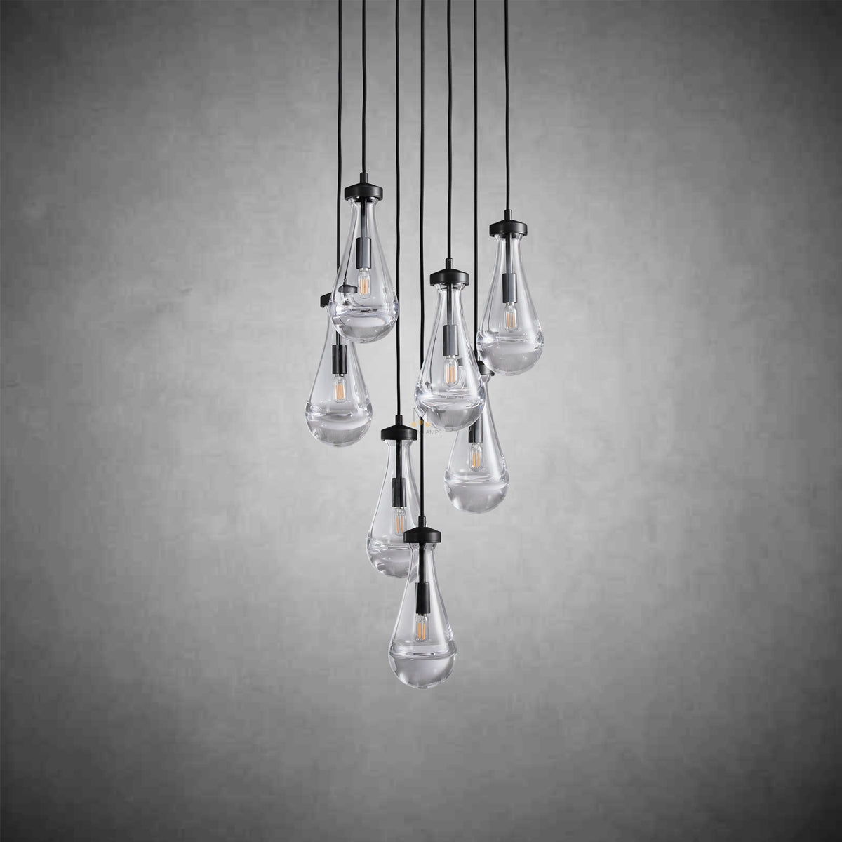 Modern Raindrop Chandelier Round / Rectangle For Living Room Dining Room